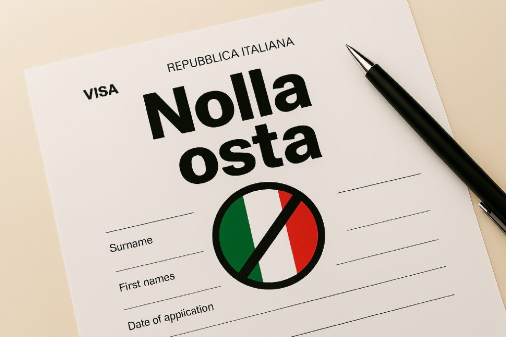 تصویر تاییدیه اولیه برای دریافت ویزا/ ویزای سرمایه‌گذاری ایتالیا - مهاجرت به ایتالیا